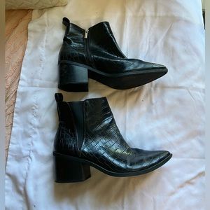 Nasty Gal croc effect boots
